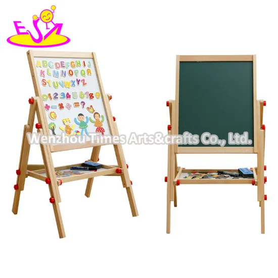 New Design Adjustable Children Wooden Double Sided Drawing Board W12b107 