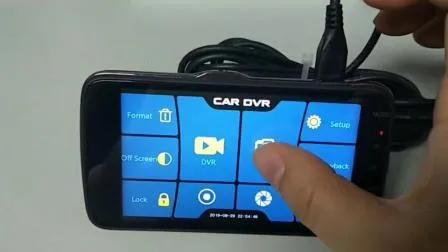 4 Inch 1080P Window Installed Dual Lens Touch Screen Dash Cam 