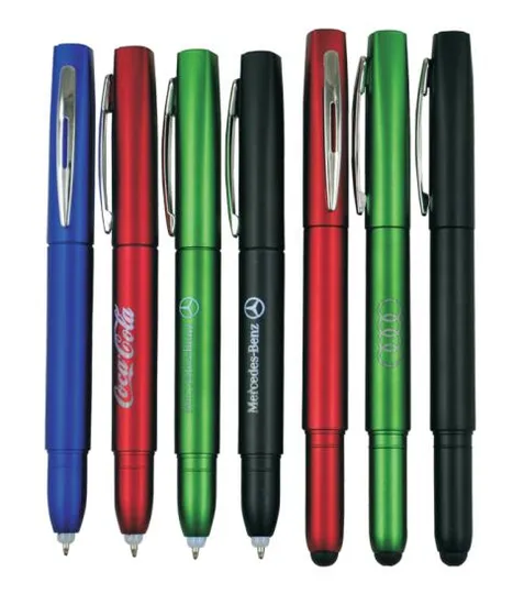 Plastic Touch Screen Ball Pen with LED Light for Promotional Gift 