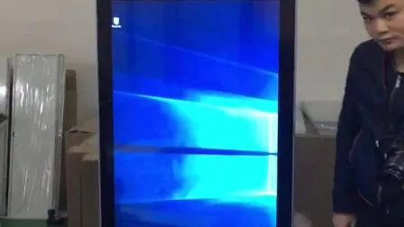 2019 27inch and 49 Inch Dual Touch Screen Free Standing Kiosk Digital LCD Advertising Display Kiosk with Camera 