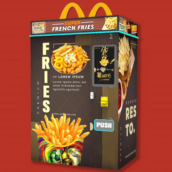Fired Chicken Vending Machine Automatic Robot Chicken Wings Vending Machine LED Touch Screen Whole Chicken Vending Machine 
