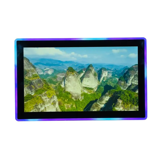22 Inch Capacitive Acrylic LED Light Bezel Vertical Dual Monitor Touch Screen 