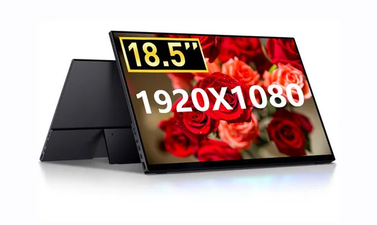 18.5 Inch Portable Monitor FHD Display Monitor LCD Dual HD