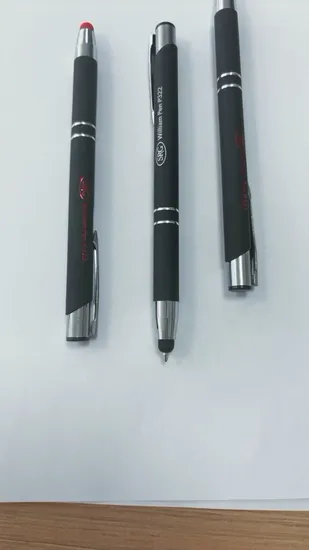 Cheapest Metal Aluminum Stylus Ballpoint Pen with Soft Rubber Touch Screens Personalized Custom Logo for Mobile Phone Ballpen 