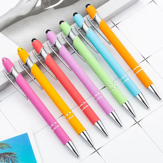 Wholesale Promotional Touch Stylus Metal Ball Pen Personalized with Logo Ballpoint Pen Metal Pens 