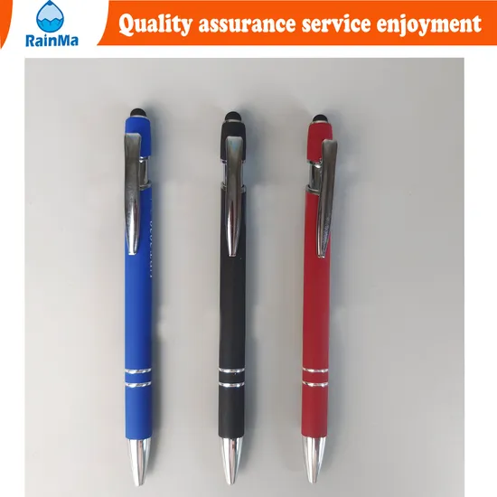Cheap Multi Function Promotional Stylus Touch Screen Ball Pen with Custom Logo 