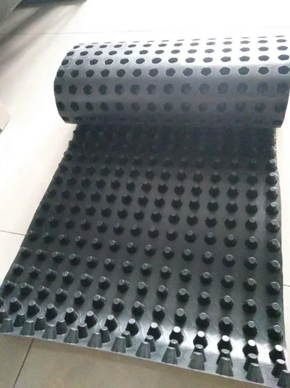 100% Virgin Material HDPE Dimple Sheet Drainage Board for Earthwork Building Materials 