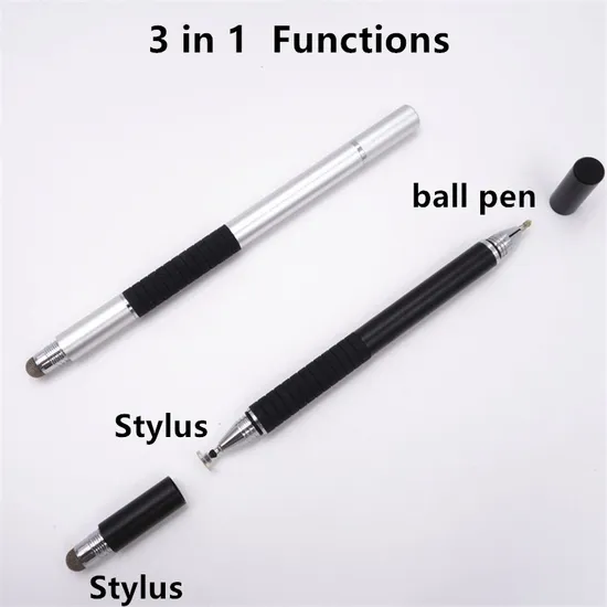 3 in 1 Promotional Capacitive Touch Screen Stylus Ball Pen 
