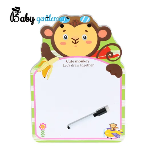 2021 New Design Wooden Erasable Monkey Drawing Board for Kids Z12192b 