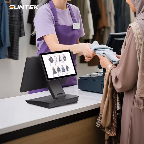 15.6 Inch Dual Screen Touch POS System POS All in One Machine 15.6